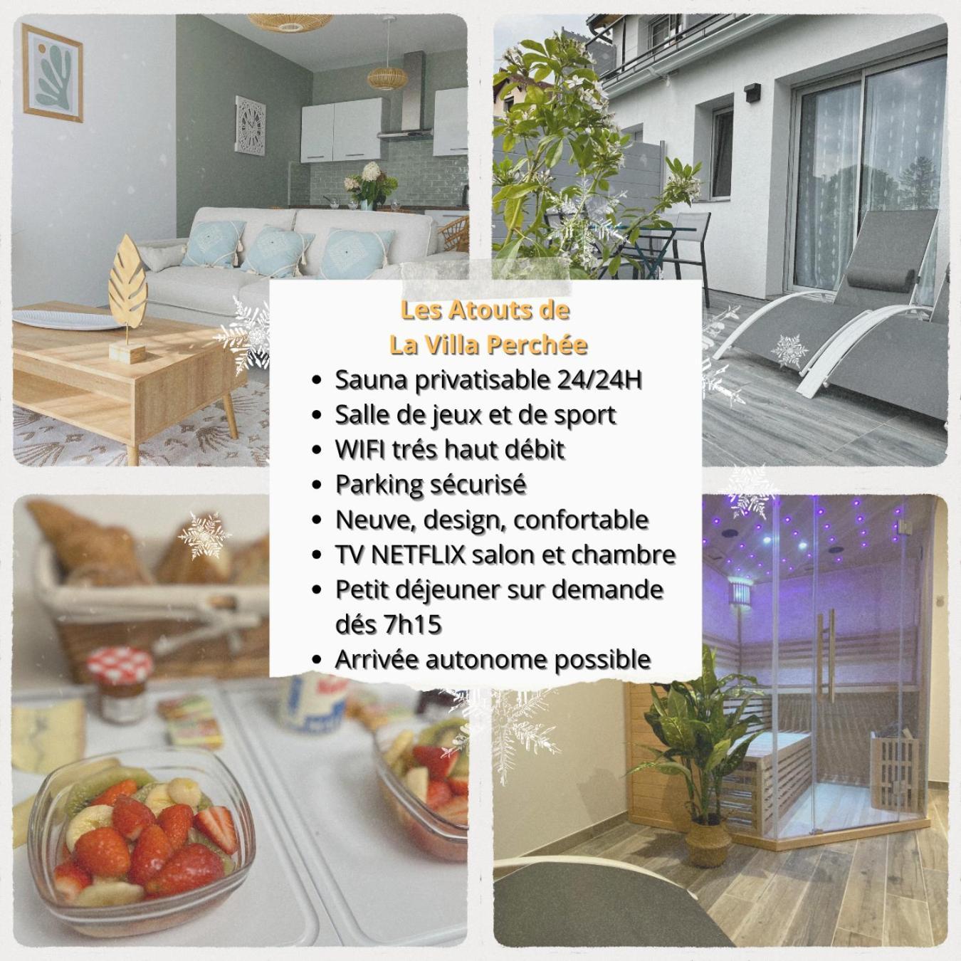 La Villa Perchee Calme, Sauna, Parking Prive Saint-Prix  Eksteriør billede